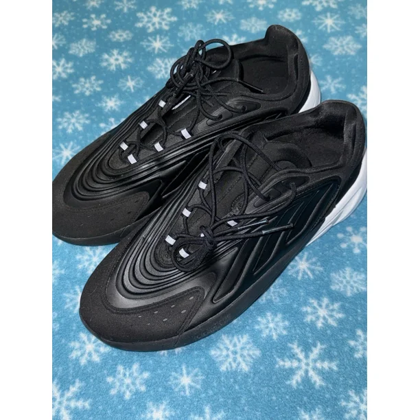 Adi-das Ozelia Black Casual Mens Lifestyle Shoes Size 11 Black White