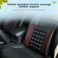 thumbnail image 3 of Mmeneyy 1pc Lumbar Massage Car Massage Cushion Lumbar Support Car Seat Back Support Waist Cushion, 3 of 7