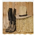 thumbnail image 3 of Ambesonne Western Shower Curtain, Texas Snake Cowboy, 69"Wx75"L, Brown and Cream, 3 of 5