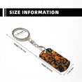 thumbnail image 4 of Goofa Daisies Printed Rectangular Metal Keychain Bag Charm Floral Charm for Purse Keys Metal Keyring Gift for Women Accessories, 4 of 7