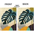 thumbnail image 6 of Monstera Leaf Garden Flag Double Sided Burlap Yard Banner Yellow Blue Tropical Home Decor Spring Summer Outdoor Lawn Decoration 12x18 Inch, 6 of 6