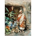 thumbnail image 3 of Carlo Ascenzi 14x18 Black Modern Framed Museum Art Print Titled - Figure of a Moor (1882), 3 of 5