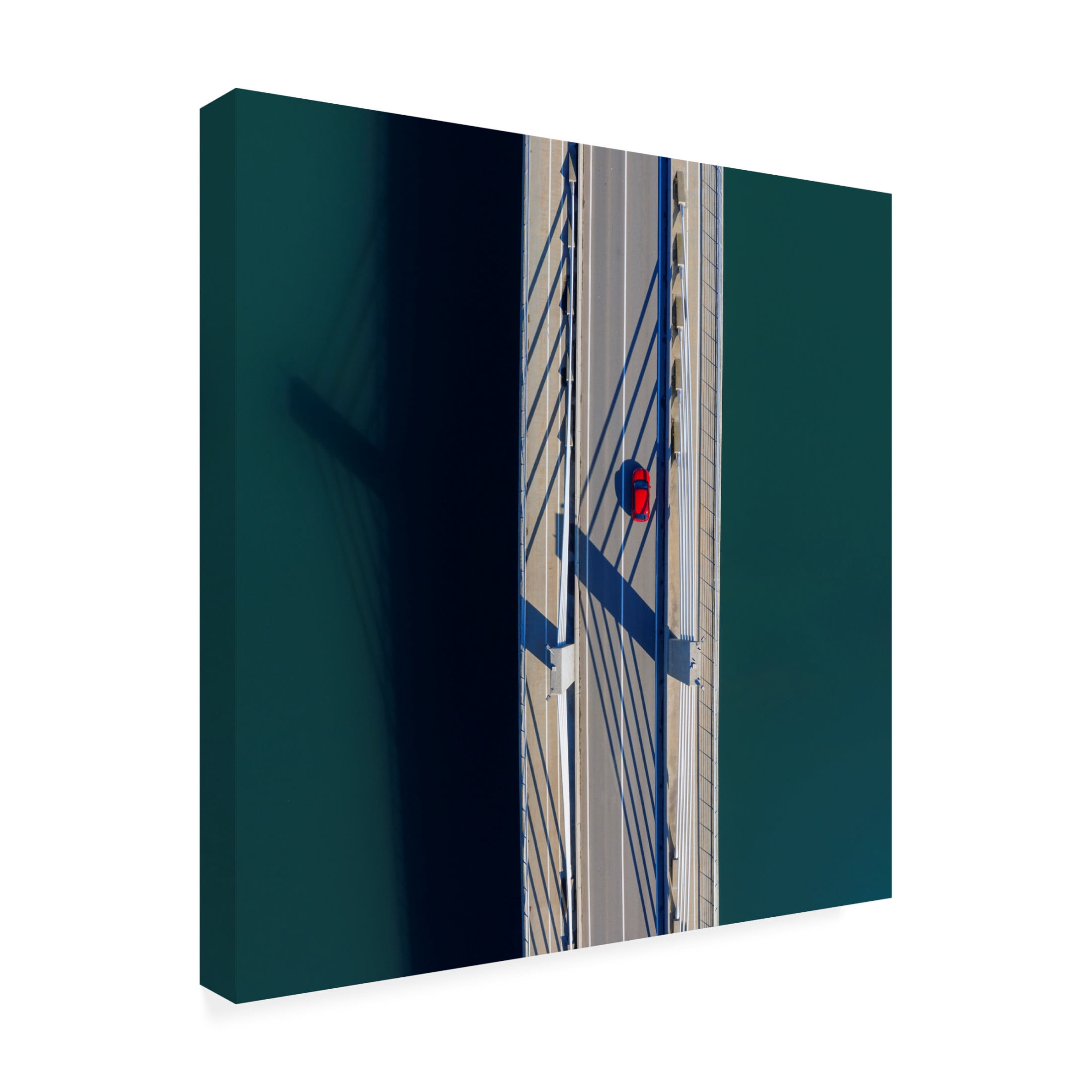 Canvas Wall Art - Jure Kravanja 'Bridge' Wall Art for Living Room, Bedroom, or Office D?cor by Trademark Fine Art - 35 x 35 Inches
