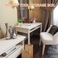 thumbnail image 4 of Miangastore Cosmetic Storage Box Silver Rectangular Waterproof 1Set 6.6x2.8x0.9In, 4 of 9