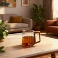 thumbnail image 3 of Smokey Gray Mugs - Glass Coffee Cups 4PC Set B, 3 of 7