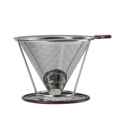 

Bellaven Coffee Filter Stainless Steel Drip of Coffee Filter Reusable Coffee Filter Paper-free for The Manual Preparation of Coffee