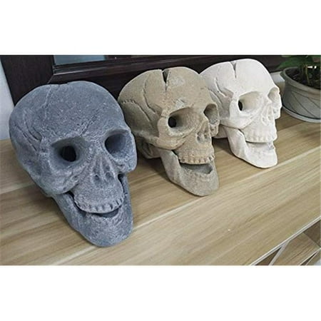 Regal Flame Rfa6001 Human Skull Ceramic Wood Large Gas Fireplace