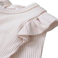 thumbnail image 3 of Twin Baby Girl Clothes Long Sleeve Ruffled Romper, 3 of 4