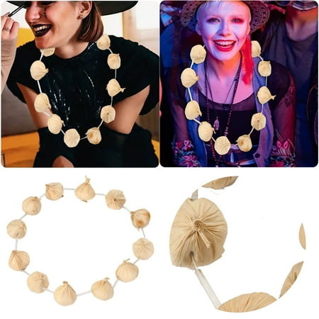 

DBYLXMN Party Taoist Performance Props Accessories Accessories Garlic Chest Necklace Exorcise First Party Decorations
