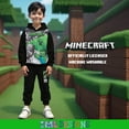 thumbnail image 3 of Minecraft Boys 2 Piece Fleece Pants Sets, Pullover Hoodie and Jogger Set for Boys (Sizes 4-16), 3 of 7
