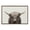 Gold, variant on Kate and Laurel Sylvie Hey Dude Highland Cow Color Framed Linen Textured Canvas Wall Art by The Creative Bunch Studio, 18x40 Panel Gray, Decorative Cow Art for Wall