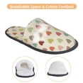 thumbnail image 3 of Slippers for Women, Heart Polka Dot Womens Slippers Fuzzy Winter House Shoes, Soft Anti-Skid Slippers Indoor and Outdoor, 3 of 5