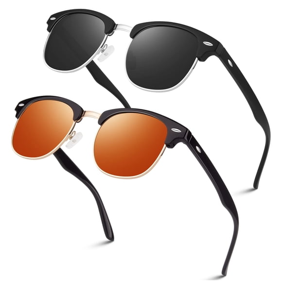 Gafas de sol polarizadas semi al aire LINVO para hombres y mujeres