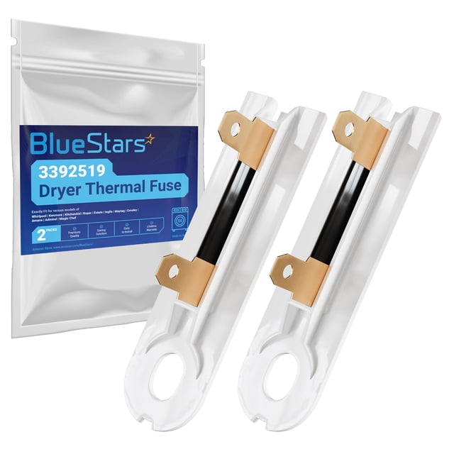 Fusible térmico para secadora BlueStars 3392519, paquete de 2 unidades, Whirlpool Kenmore