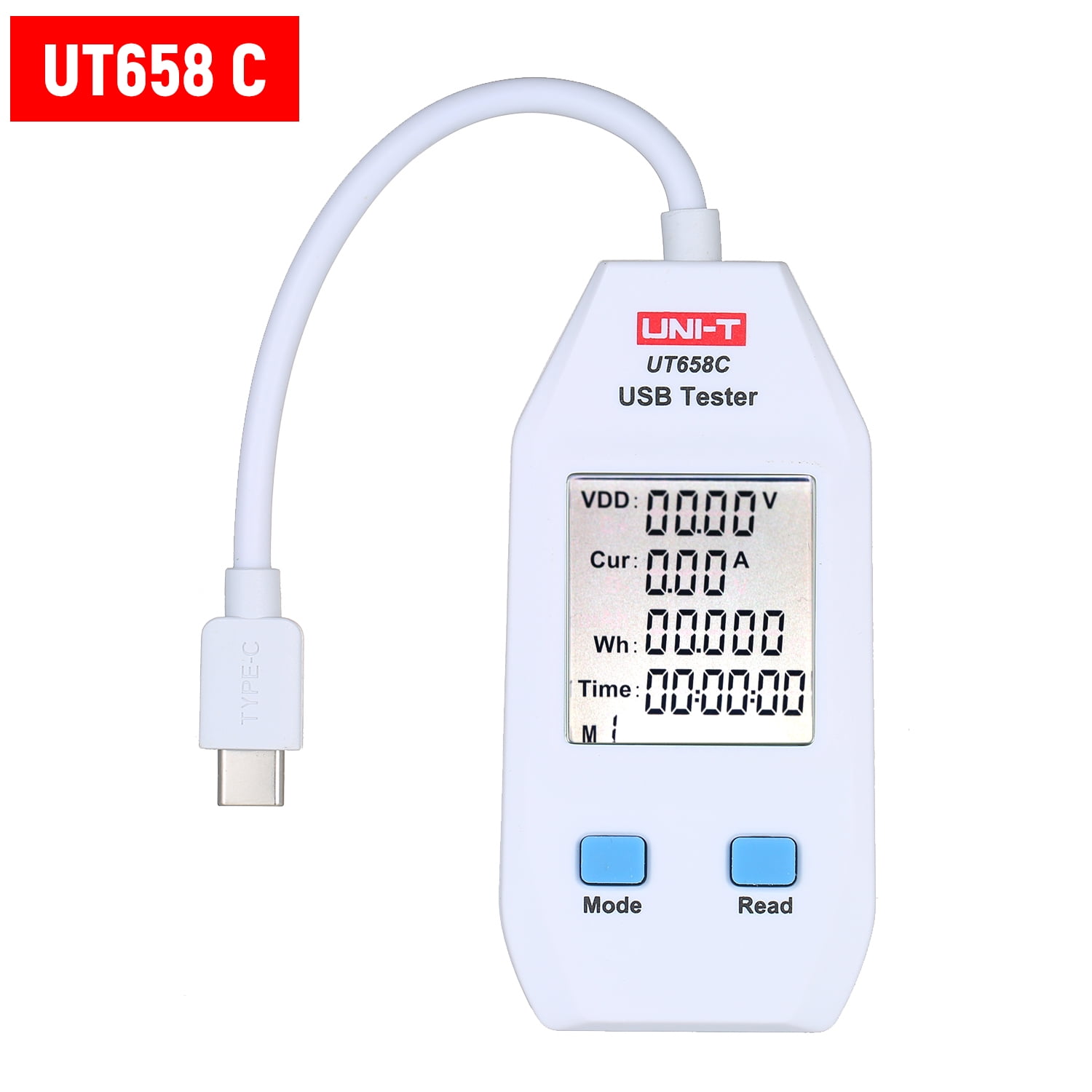 USB LCD Display Tester Voltmeter Ammeter Voltage Current Power Capacity Detector 