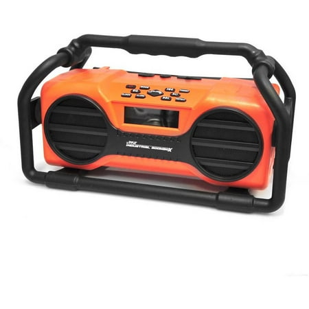 radio pyle boom rugged splash stereo bluetooth proof mp3 speaker sd wireless usb duty fm portable sound heavy industrial system
