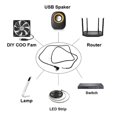 thumbnail image 2 of USB C Hane till 2-Pin Strömförlängningskabel Typ C Öppen Ände Pigtail Sladd 5V 3A [Db] 2m, 2 of 5