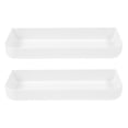 thumbnail image 3 of KAKOWELY White PP Material Nail-free Storage Box with Protective Guard for Home 2 Sets,7.48"X2.95"X1.97", 3 of 4