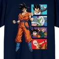 thumbnail image 6 of Dragon Ball Super Goku Character Panels Men's Navy Crew Neck Short Sleeve T-shirt-XXL, 6 of 7