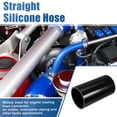 thumbnail image 2 of Unique Bargains 3" ID 6" Length 4-Ply Reinforced High Temp Straight Coupler Silicone Reducer Hose Black for Car, 2 of 6