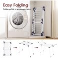 thumbnail image 5 of Clothes Airer, Collapsible Clothes Drying Rack, Foldable Gullwing Laundry Rack Indoor, Drying Rack, Clothing Rack Indoor Foldable for Towels, Linens, 175 X 60 X 105cm, White, 5 of 5