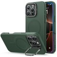 thumbnail image 1 of Funda de silicona ESR con soporte para iPhone 16 Pro Max, color verde, 1 of 9