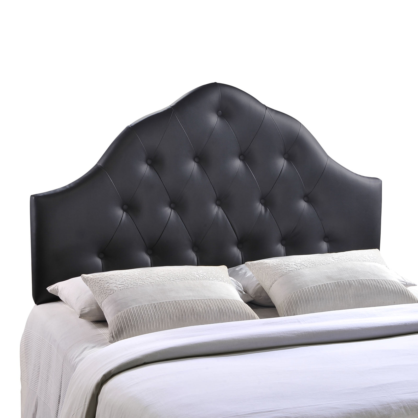 Hawthorne Collection Queen Vinyl Tufted, Modway Annabel Full Fabric Headboard King