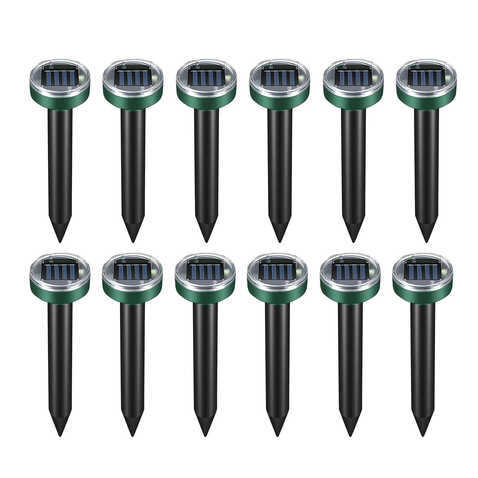 Mole Repellent Solar Powered, Ultrasonic Mole Deterrent Stakes, Sonic Spikes Repeller Snake Groundhog Vole Gopher Squirrel, Rat, Mice, Repellent for Lawns Garden Yard, 8 Pack