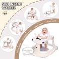 thumbnail image 6 of 5 in 1 Baby Walker for Boys Girls,Foldable,Music,Jumper,Rocking,Push W/ 3 Height Adjustable for Infant 6-18 Months,Beige, 6 of 7