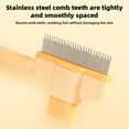 thumbnail image 6 of Pet Comb For Dogs And Cats With Release Button Cat Grooming Comb With Long And Short Stainless Round Teeth Cat Comb For Removing Matted Knots & Loose, 6 of 7