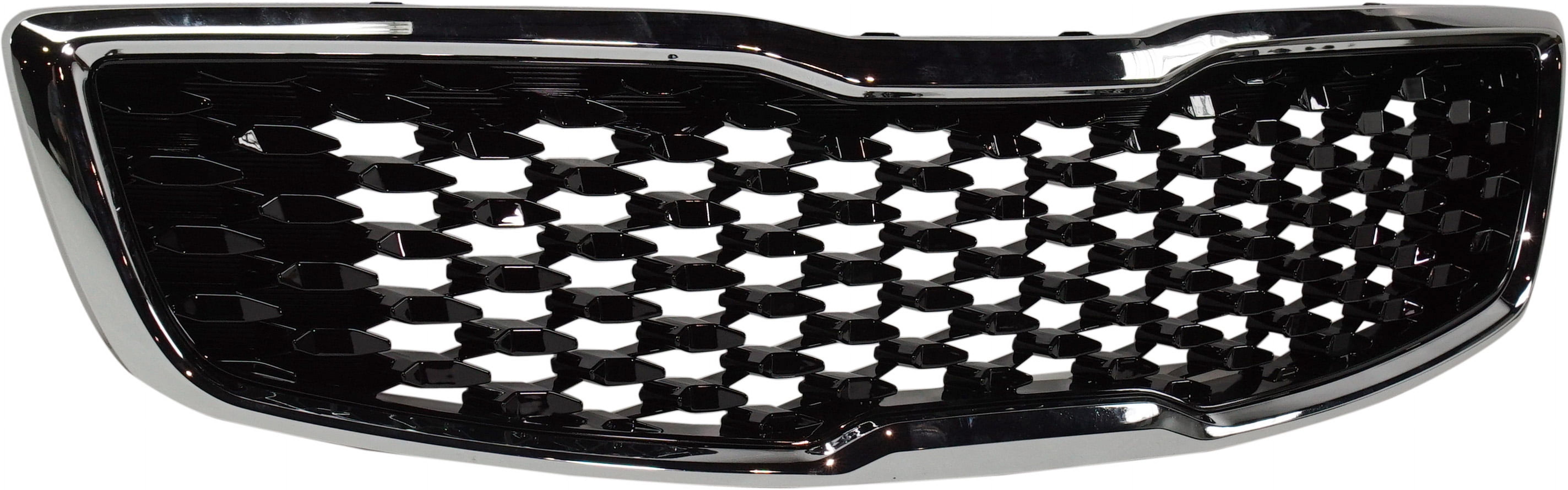 Grille Assembly Compatible With 2017-2018 Kia Forte Black Shell and Insert