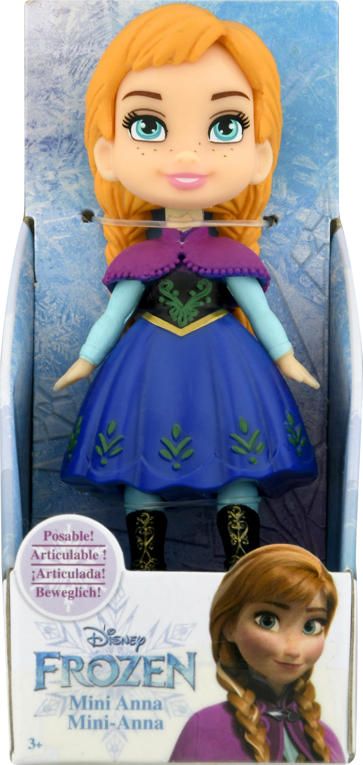 Frozen Blue Mini Anna Doll One Size Multi
