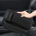 thumbnail image 4 of PTOOTP Caja Organizadora Para Asiento De En Cuero Negro Con Portavasos Y Para, 4 of 7