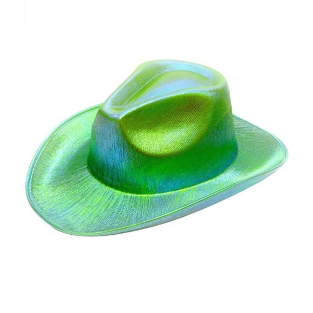 Sombrero de vaquero con luz LED para fiesta de despedida de soltera, gorra de vaquera luminosa para novia, accesorios de neón para club nocturno, suministros para festivales