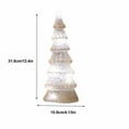 thumbnail image 3 of Christmas Glass Ambience Lights,Christmas Tree Light up Mini Tabletop Xmas Tree Light Holiday Figurine Tree Decorations for Living Room Fireplace Party, 3 of 4