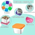 thumbnail image 2 of Snack Box Leakproof Small Food Containers With Silicone Lids Stackable Snack Pots For Kids Stainless Snack Containers Lunch Box For Kids School, 2 of 5