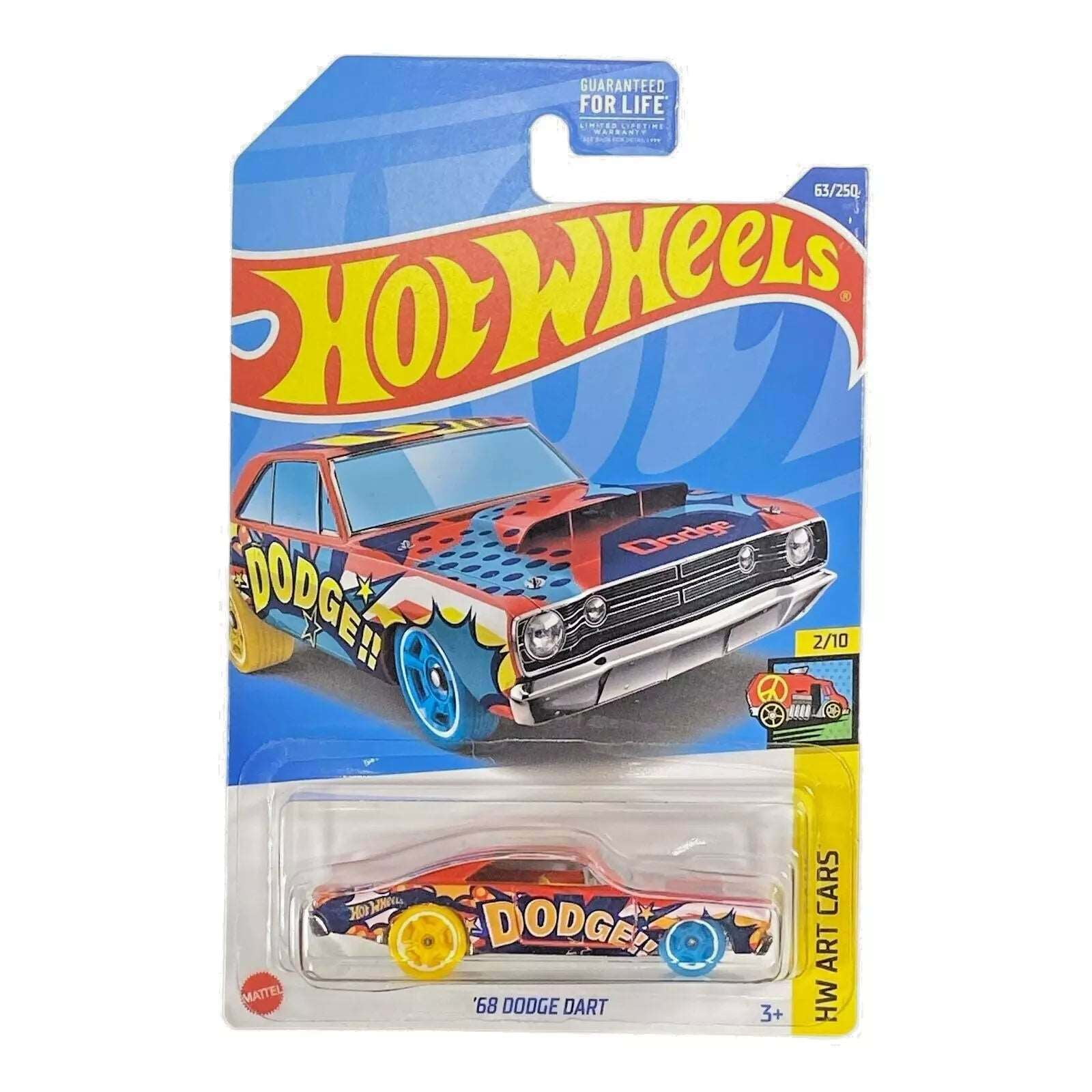 Hot Wheels '68 Dodge Dart Red HW Art Cars 2/10 63/250 HCW96