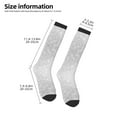 thumbnail image 2 of Rateoe Silver Glitter Pattern Women’s Knee High Crew Socks,Trouser Socks Comfortable, Breathable, Moisture-Wicking and Soft, 2 of 6