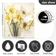 thumbnail image 6 of Dailycode Dishwasher Magnet Cover Magnetic Fridge Door Cover Home Kitchen Decor, Yellow Flower Butterfly, 23"x 26", 6 of 6