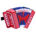 thumbnail image 1 of LIEKE Kids Accordion 10 keys Button,Musical Instrument,Accordions Gift for Beginners (Red), 1 of 6