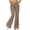 #312-Khaki, variant on Cutuoiiu Women's Fashion Solid Color High Waist Flared Pants Casual Loose Yoga Flare Trousers Gifts