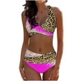 thumbnail image 2 of Leesechin Womens Swim Suits Sexy Split Bikini Two-Piece Print Beach Swimwear Beachwear Bathing Suits, 2 of 4
