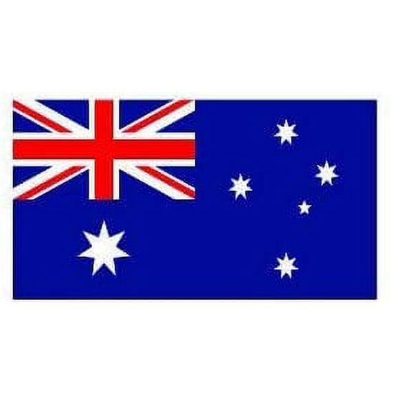 Pair of Australia Flag Funny Hard Hat/Helmet Vinyl Decal Sticker