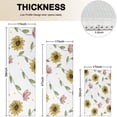 thumbnail image 4 of White Pink Flower Green Leaf Pattern Kitchen Rugs Sets Of 3,Kitchen Runner Rugs Non Skid Washable,Decorative Kitchen Floor Mats for Kitchen,Sink,Laundry,17"x30"+ 17"x47" + 17"x59", 4 of 6