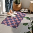 thumbnail image 4 of Red White and Blue Star Striped Pattern Door Rugs,Washable Non Slip Door Mats Indoor,Decorative Door Mats,Entry Mat Indoor for Entrance,Bedroom,Kitchen,Bathroom,16"x24", 4 of 6
