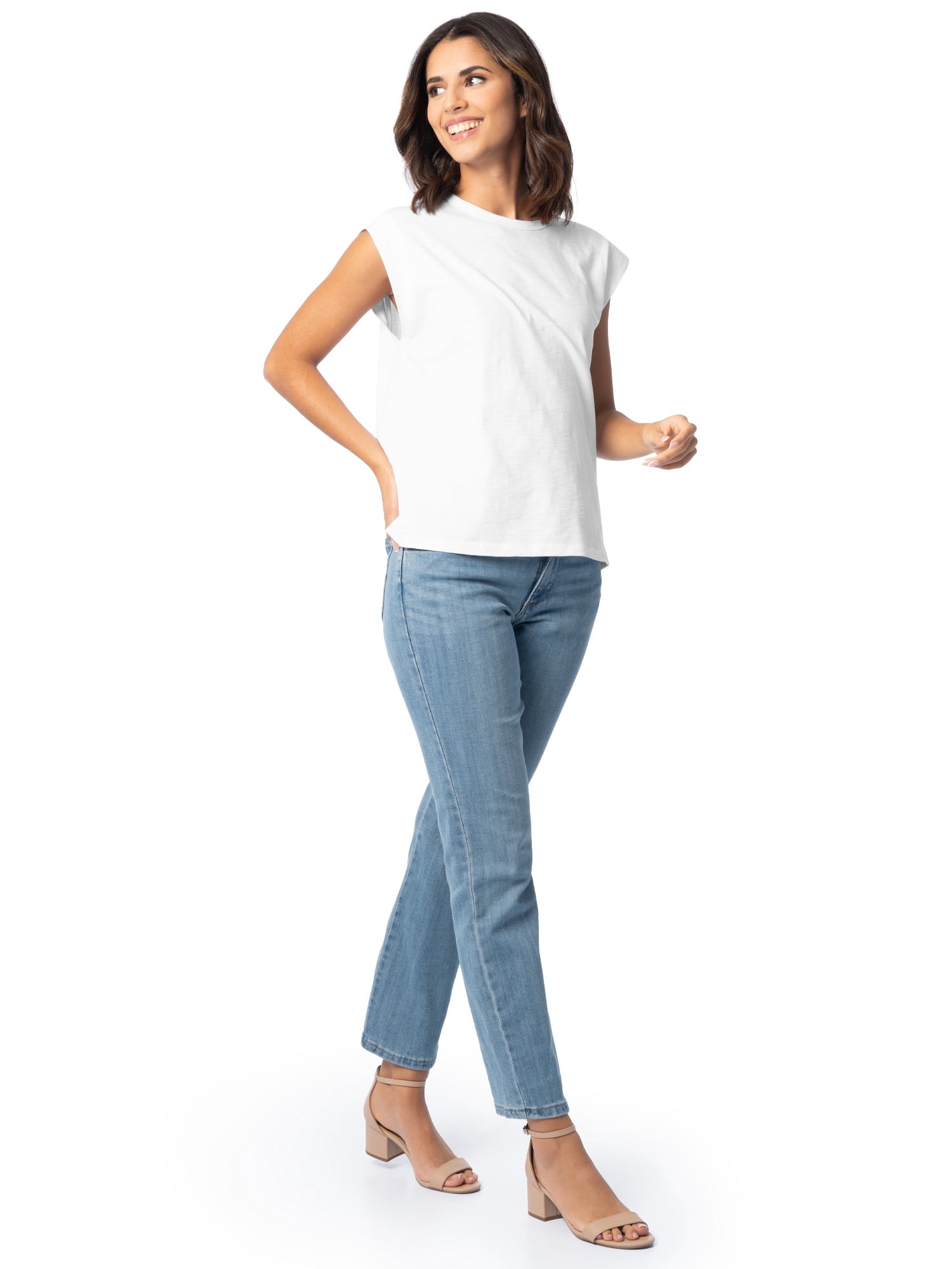 Time and Tru Women's Muscle Tee, Sizes XS-XXXL