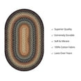 thumbnail image 5 of Homespice - Cocoa Bean Country Style Braided Rug, a Luxury Primitive Rug to Use as Reversible Cotton Bath Rugs - Printed Fabric, Lays Flat, Traditional Design - Oval Rustic Kitchen Rugs, 27x45 Inches, 5 of 6