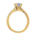 thumbnail image 2 of 1/2 Carat Prong Set Solitaire Diamond Engagement Ring Band in 14K Yellow Gold (Ring Size 5.5), 2 of 6