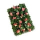 thumbnail image 5 of Panel de pared de césped Artificial con flores, adorno de Panel de pared verde, telón de fondo Floral interior, planta Artificial para aniversario Rojo champán, 5 of 8