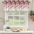 thumbnail image 2 of Spring Flowers Curtain Valances for Windows, Kitchen Valance Window Treatments Panel 2 Pack, Weeping Blossom Vine Floral Leaves Rod Pocket Short Curtains for Bathroom Bedroom 60 x 18 Inch, 2 of 8